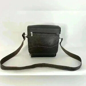Men's Brown Leather Side Bag iPad Bag Brown Messenger Bag For Men (544)